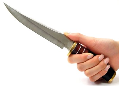 画像1: スーパーエッジ スリムラインナイフ スタイリッシュハンターナイフ