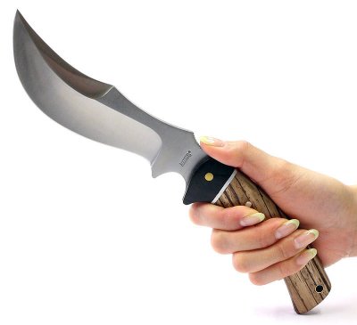 画像1: ハンティングスキナービックカーブナイフ