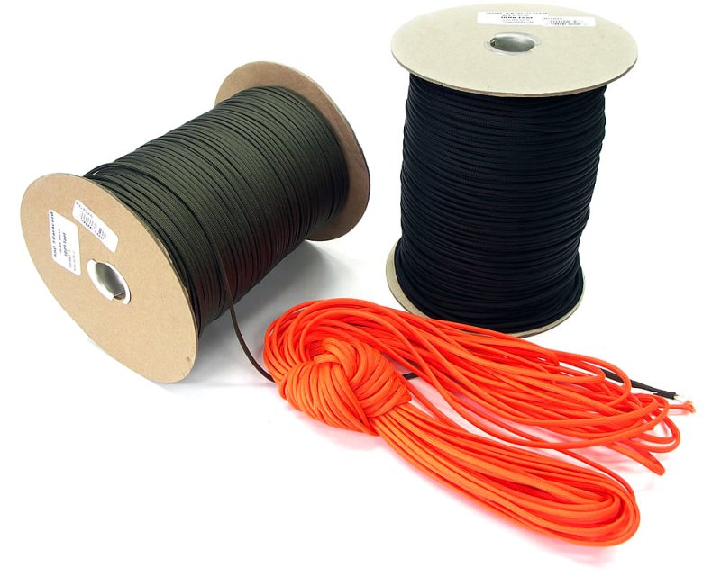 画像1: 軍用 耐荷重 550paracord ７strando(250kg)パラコード (1)