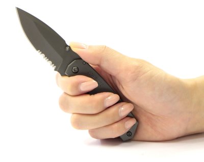 画像1: ミニフレームロックチタンコートナイフ