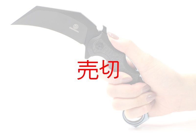 画像2: D2工具鋼ジャングルカランビットナイフ (2)