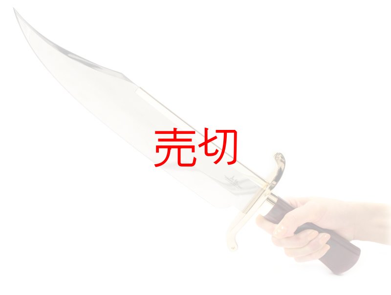 画像2: ミラーフィニッシュオールドウエストボウイナイフ (2)