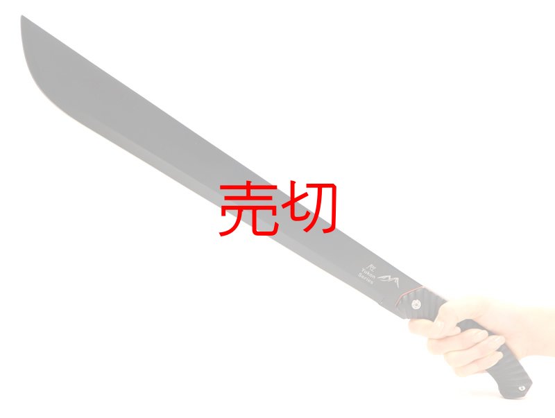 画像2: カーズ オールブラックマチェットナイフ (2)
