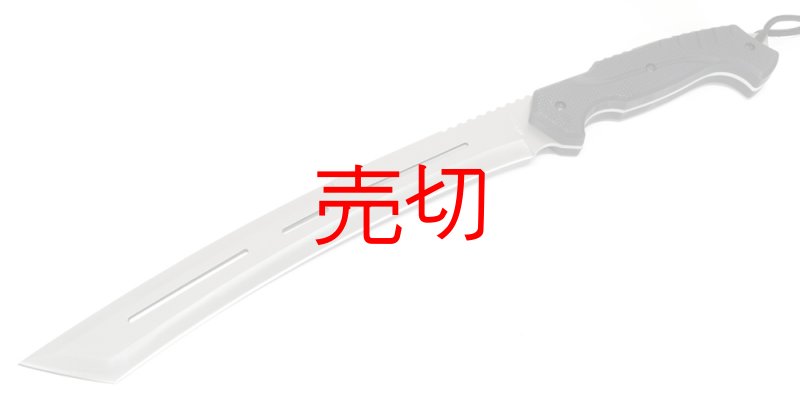 画像1: シルバーカーブタントーマチェットナイフ (1)