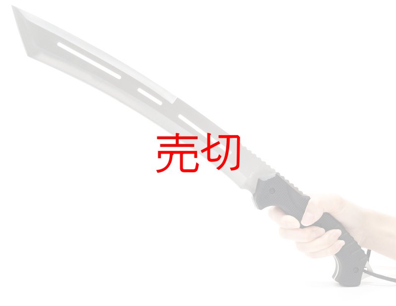 画像2: シルバーカーブタントーマチェットナイフ (2)