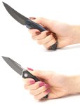 画像3: リバーブカラビナフレームロックタクティカルナイフ (3)