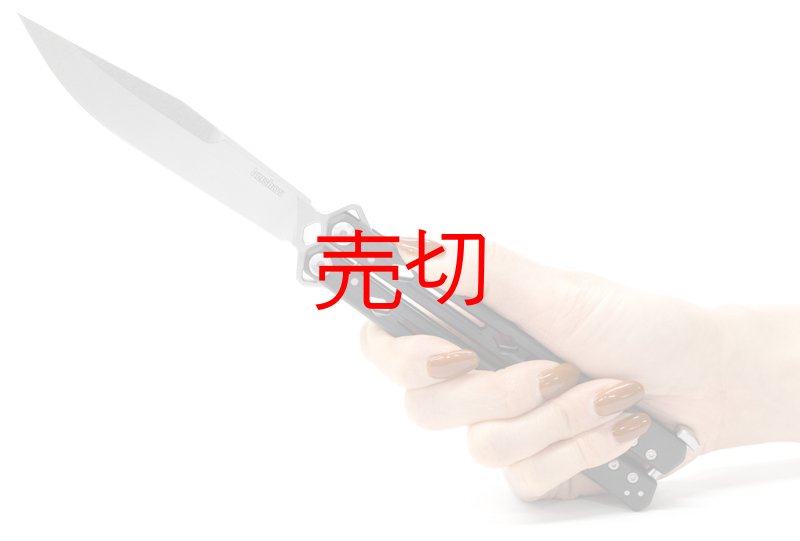 画像2: ルーチャバリソンバタフライナイフ USA製 ブラックハンドル (2)