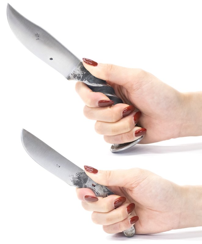 画像3: 蹄鉄&犬釘 鍛造ナイフ Made in USA (3)