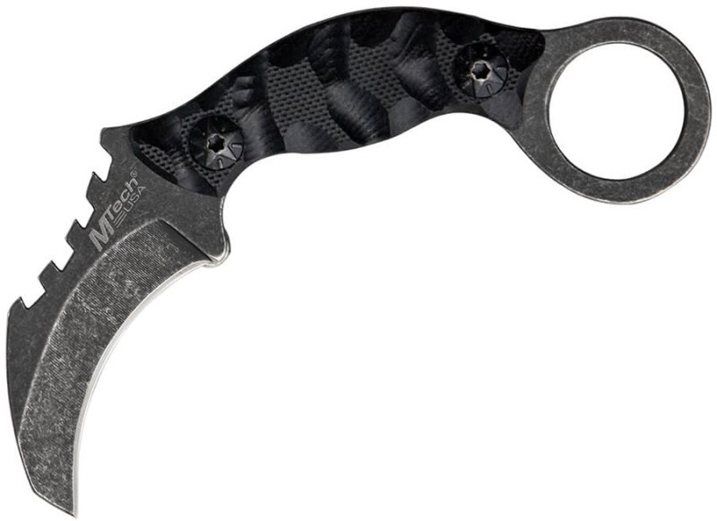 画像1: タクティカルカランビットミニネックナイフ (1)