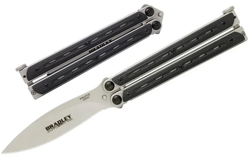 画像1: ブラッドリー「キムラ」バタフライナイフナイフ (1)