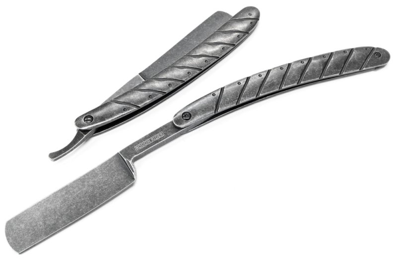 画像1: ブラックストーンウォッシュ カミソリナイフ (1)