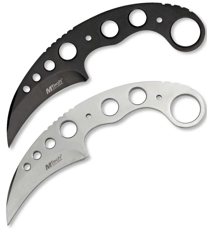 画像1: スケルトンバックリングプレーンカランビットナイフ (1)