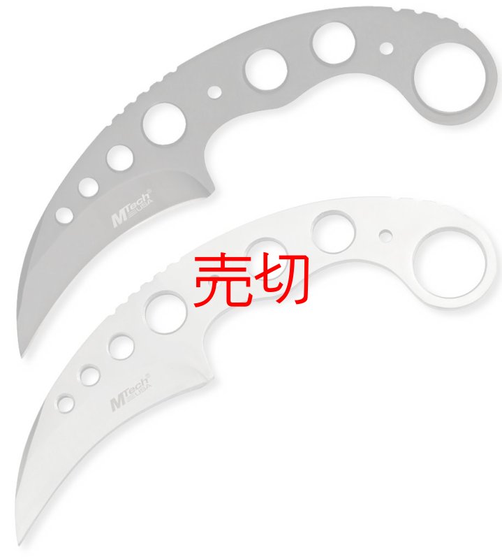 画像1: スケルトンバックリングプレーンカランビットナイフ (1)