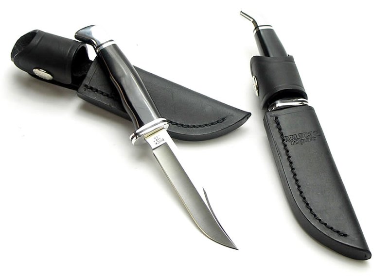 画像1: BUCK U.S.A. バックナイフ　ウッズマン102 (1)