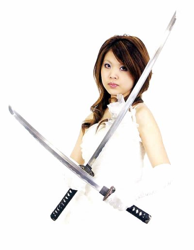 画像1: 剣舞・演舞 超軽量　黒石目 日本刀 (アルミ刀身)