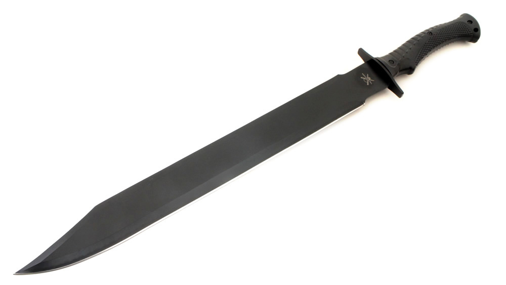 画像1: ブラックTACエクストリームマチェットナイフ (1)